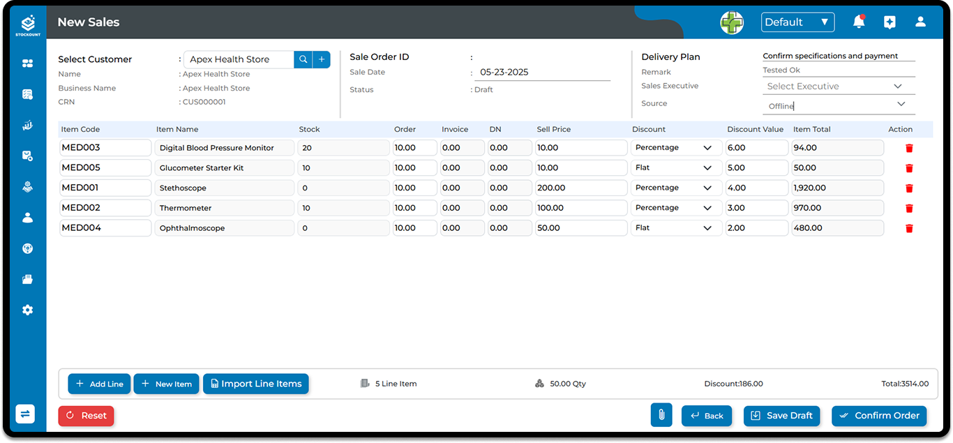 Procurement Dashboard Screenshot